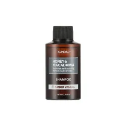 Шампунь восстанавливающий "Амбра Ваниль" Kundal Honey & Macadamia Nature Shampoo Amber Vanilla 100ml 