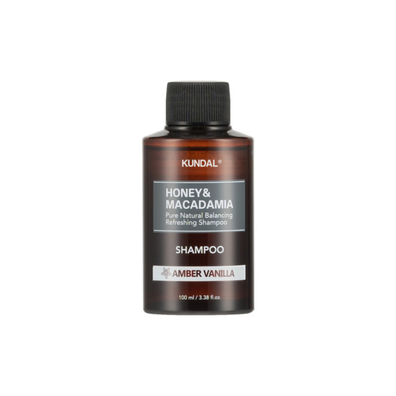 Шампунь відновлюючий "Амбра Ваніль" Kundal Honey & Macadamia Nature Shampoo Amber Vanilla 100ml Шампунь відновлюючий "Амбра Ваніль" Kundal Honey & Macadamia Nature Shampoo Amber Vanilla 100ml