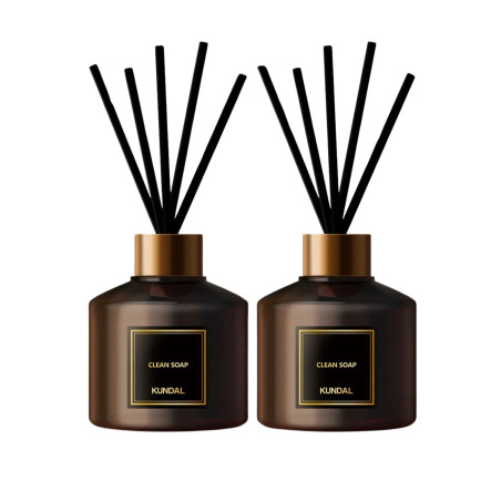Аромадиффузор для дома "Чистое Мыло" Kundal Perfume Diffuser Clean Soap 200ml*2ea (набор 2шт)