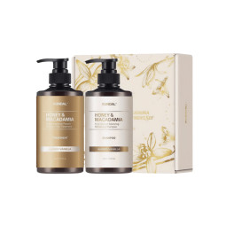 Набор средств по уходу за волосами Kundal Holiday Edition Set Amber Vanilla 300ml+300ml