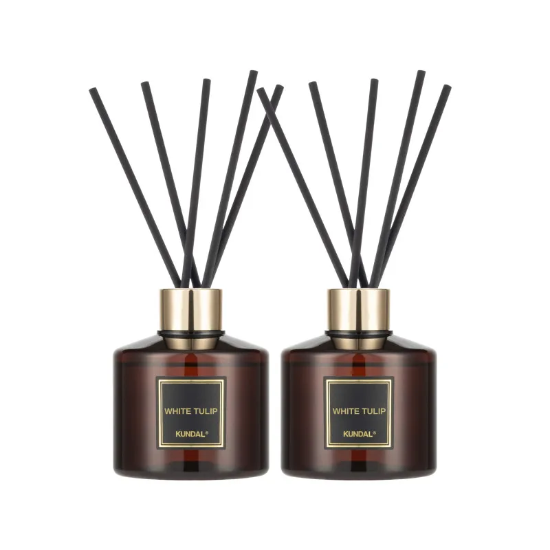 Аромадиффузор для дома "Белый тюльпан" Kundal Perfume Diffuser White Tulip 200ml*2ea (набop)