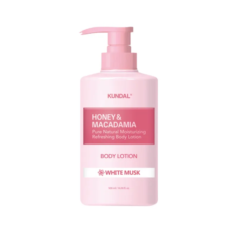 Лосьйон для тіла "Білий Мускус" Kundal Honey & Macadamia Pure Body Lotion White Musk 500ml