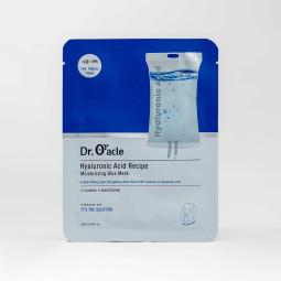 Маска для обличчя тканинна інтенсивно зволожуюча Dr. Oracle Hyaluronic Acid Recipe Moisrurizing Blue Mask 1ea