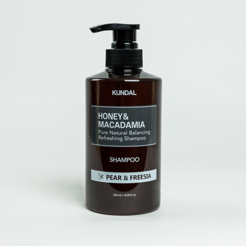 Шампунь Honey & Macadamia Nature Shampoo Pear & Freesia 500ml Kundal