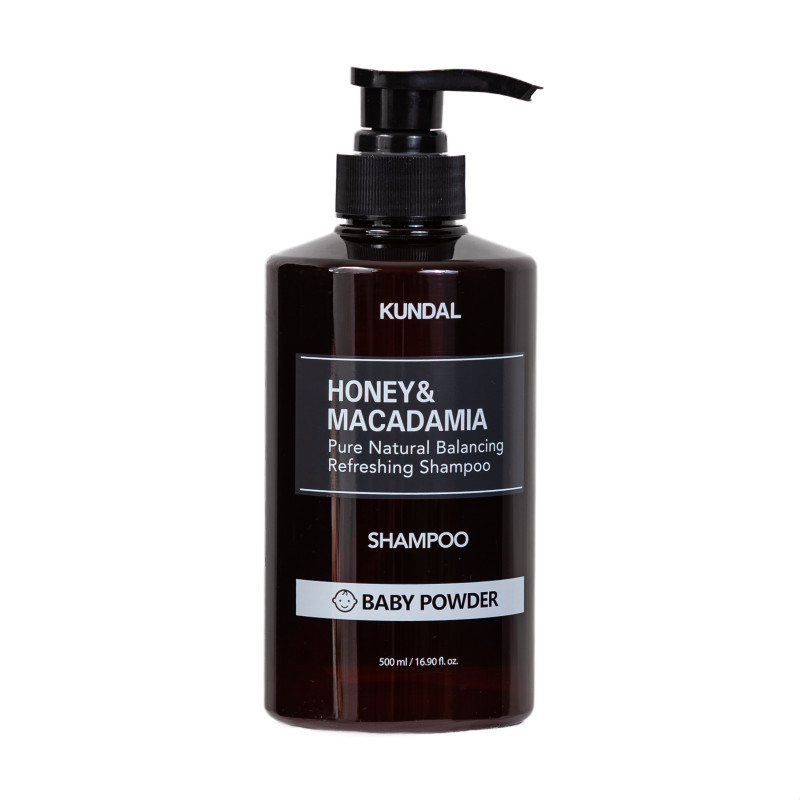 Шампунь Honey & Macadamia Shampoo Baby Powder 500ml Kundal