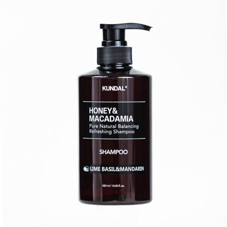 Шампунь Honey & Macadamia Nature Shampoo Lime Basil & Mandarin 500ml Kundal