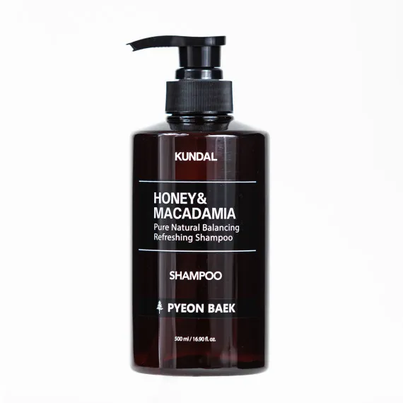 Шампунь восстанавливающий "Кипарис" Kundal Honey & Macadamia Nature Shampoo Pyeon Baek 500ml Шампунь восстанавливающий "Кипарис" Kundal Honey & Macadamia Nature Shampoo Pyeon Baek 500ml