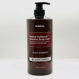 Шампунь Natural Caffeine & Intensive Scalp Care Shampoo Lemon Verbena 1000ml Kundal