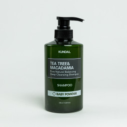 Шампунь Tea Tree & Macadamia Deep Cleansing Shampoo Baby Powder 500ml Kundal