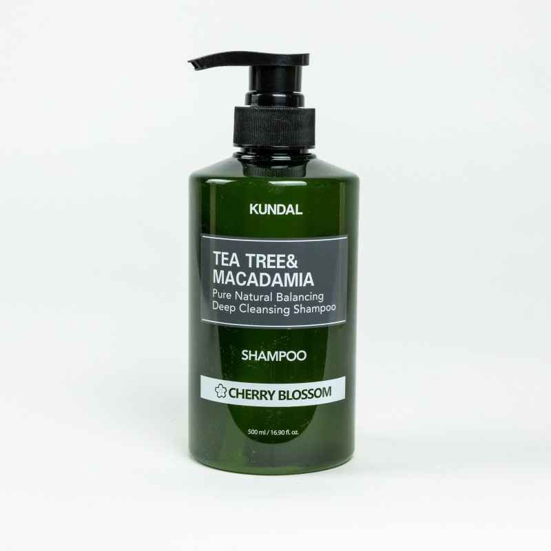 Шампунь Tea Tree & Macadamia Deep Cleansing Shampoo Cherry Blossom 500ml Kundal