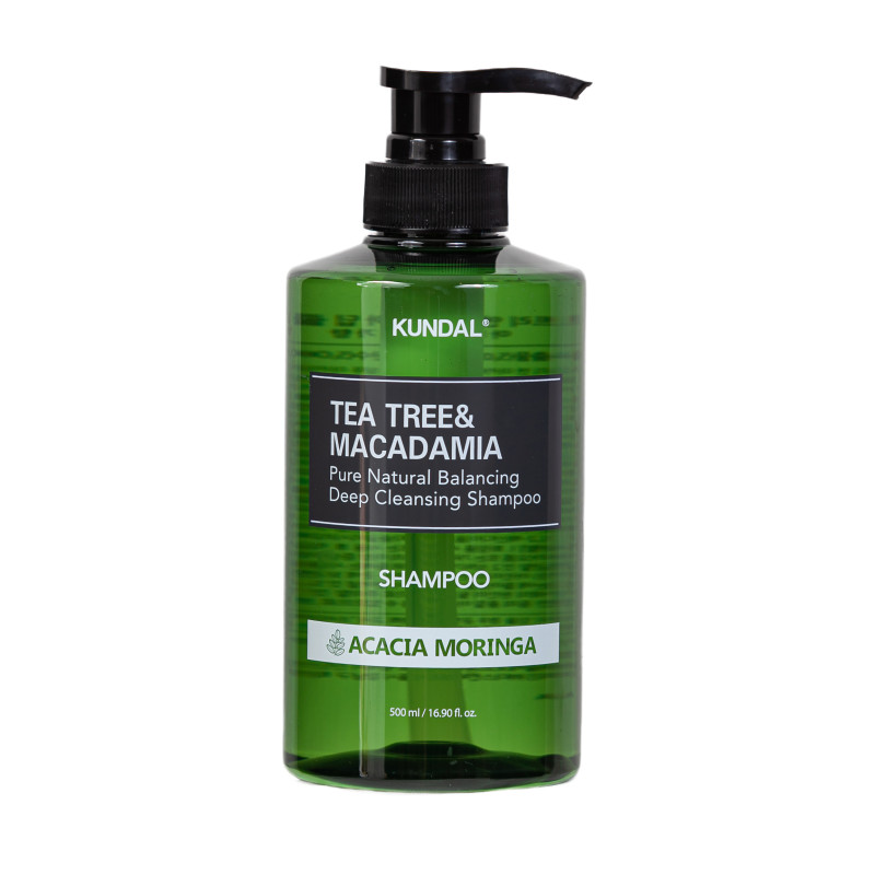 Шампунь Tea Tree & Macadamia Deep Cleansing Shampoo Acacia Moringa 500ml Kundal