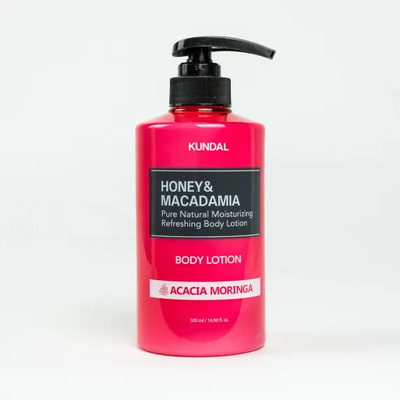 Лосьон для тела "Акация Моринга" Kundal Honey & Macadamia Pure Body Lotion Acacia Moringa 500ml Лосьон для тела "Акация Моринга" Kundal Honey & Macadamia Pure Body Lotion Acacia Moringa 500ml
