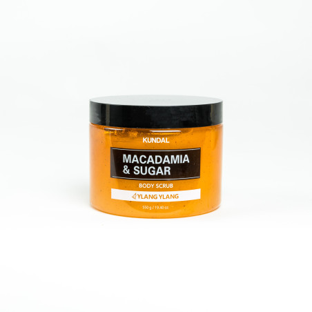 Скраб для тіла Macadamia & Sugar Body Scrub Ylang Ylang 550gr Kundal