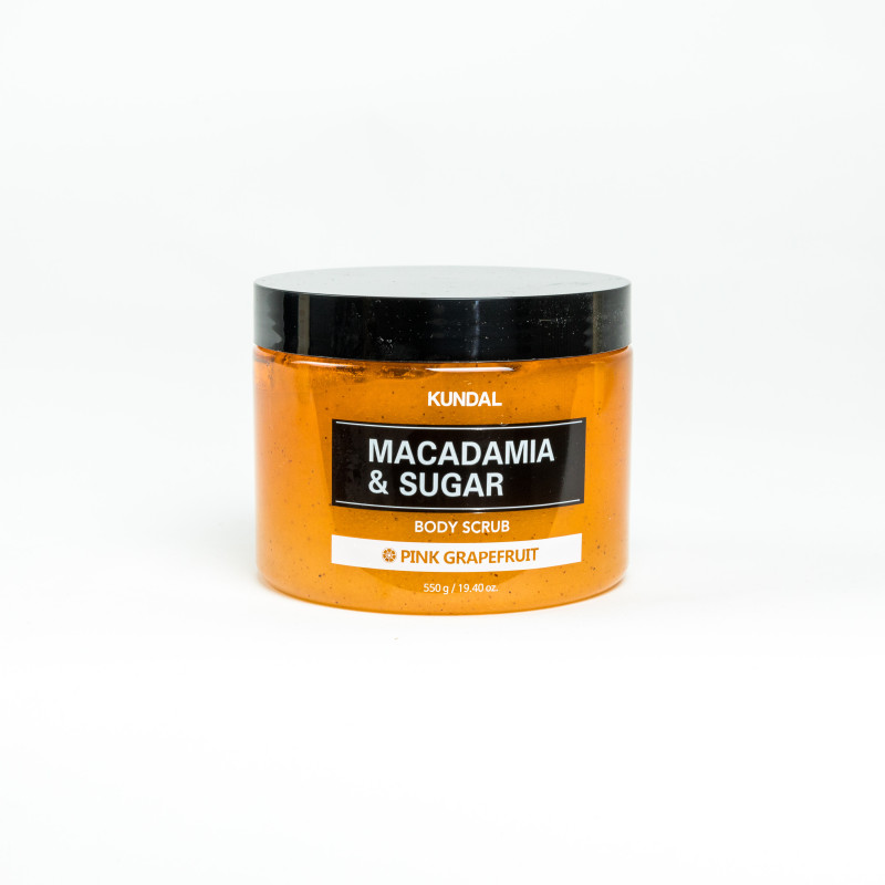 Скраб для тіла Macadamia & Sugar Body Scrub Pink Grapefruit 550gr Kundal