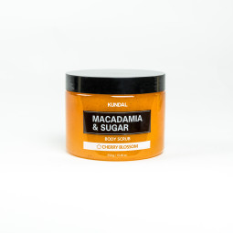 Скраб для тіла Macadamia & Sugar Body Scrub Cherry Blossom 550gr Kundal