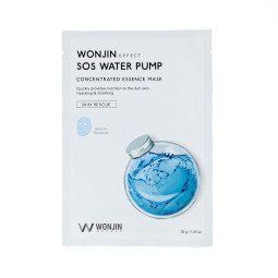 Маска для лица тканевая SOS Water Pump Concentrated Essence Mask Wonjin 1ea