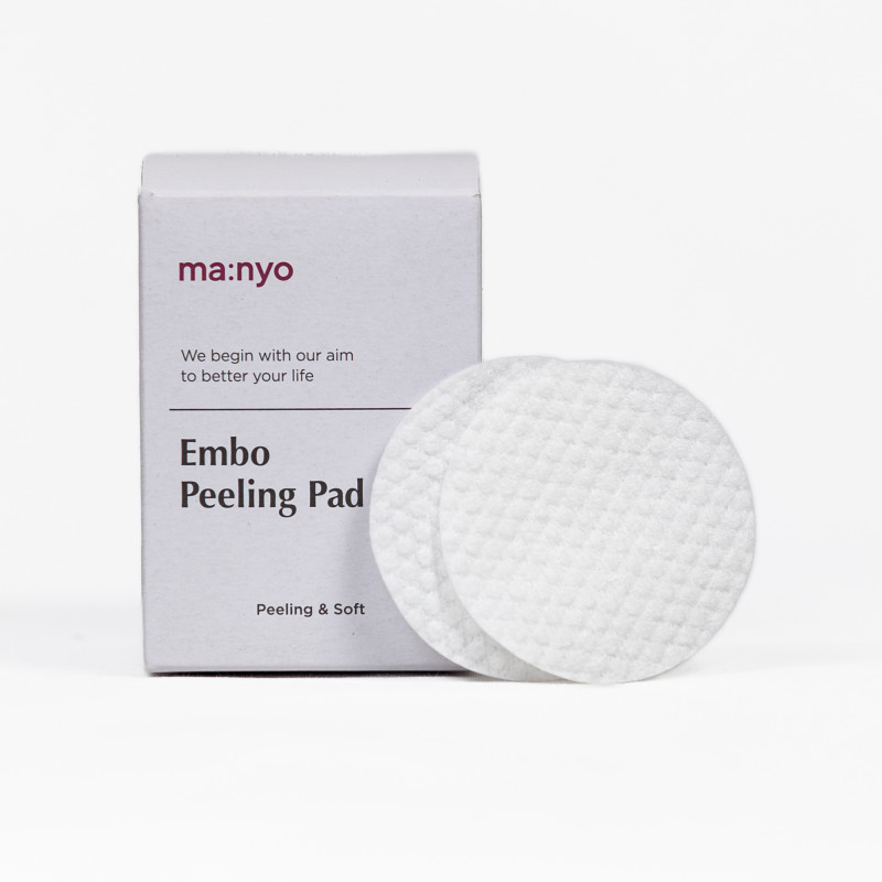 Диски для лица хлопковые Manyo Embo Peeling Pad 