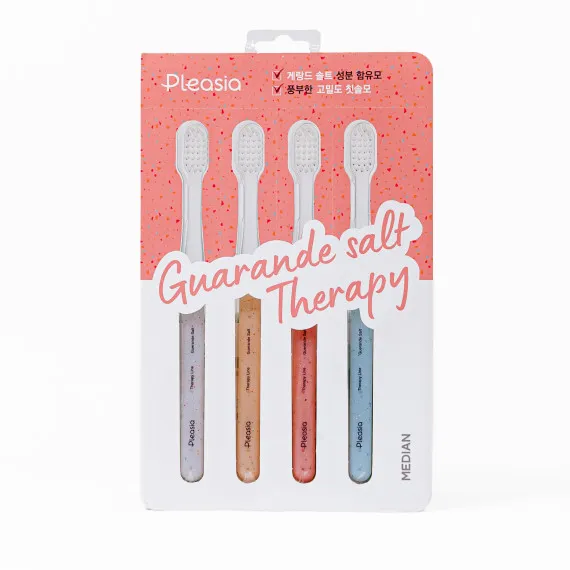Зубная щётка с герандской солью Plesia Guarande Salt Therapy Pink Toothbrush Зубная щётка с герандской солью Plesia Guarande Salt Therapy Pink Toothbrush