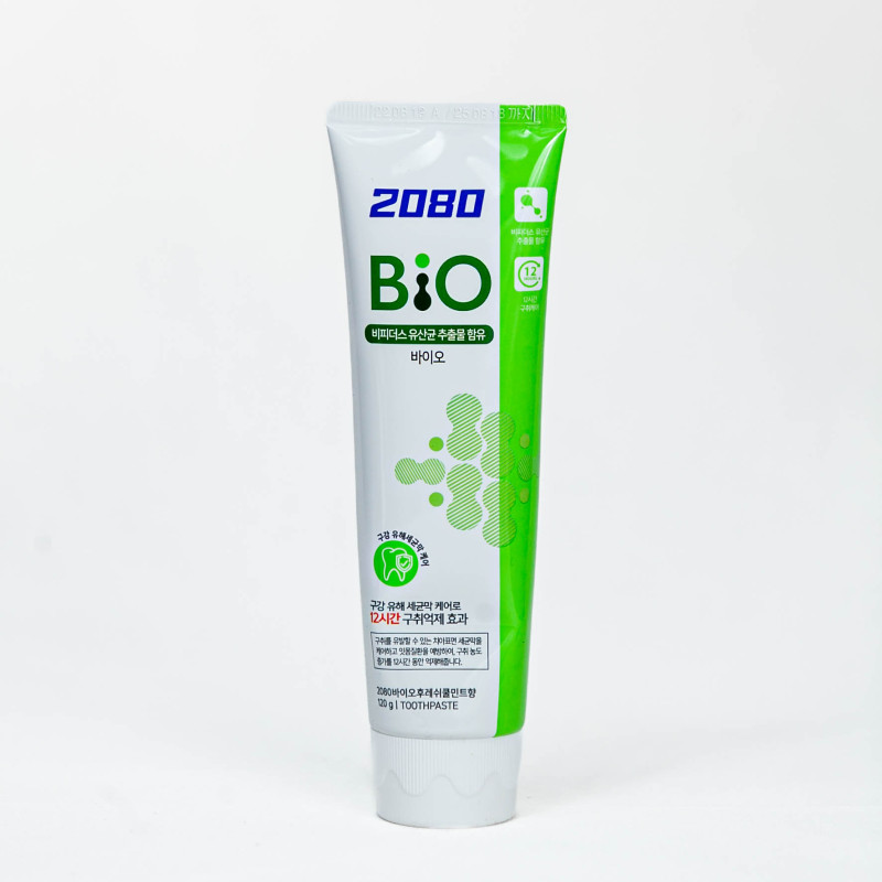 Зубная паста с лактобактериями "Свежая мята" 2080 Bio Fresh Cool Mint Green Toothpaste 120gr