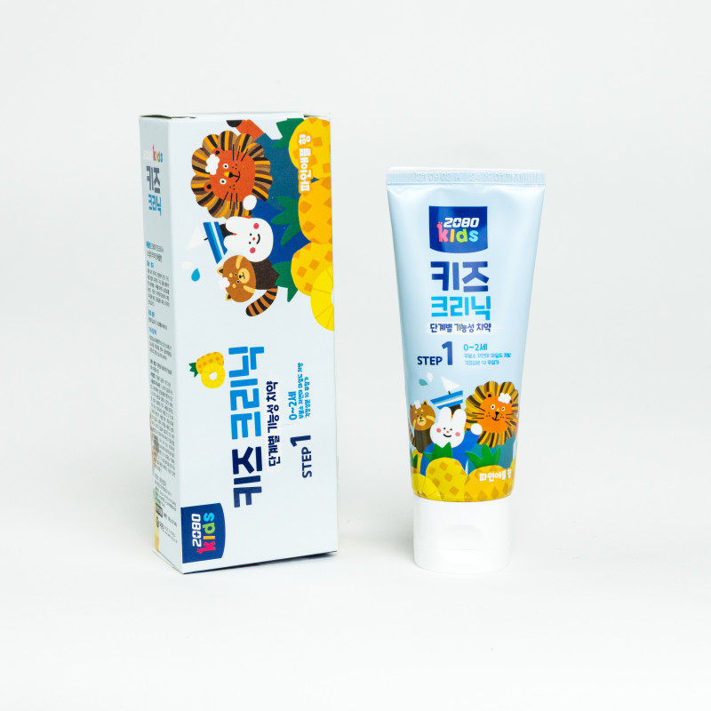 Зубная паста детская "Ананас" 2080 Kids Clinic Step 1 Pineapple Toothpaste 80g 