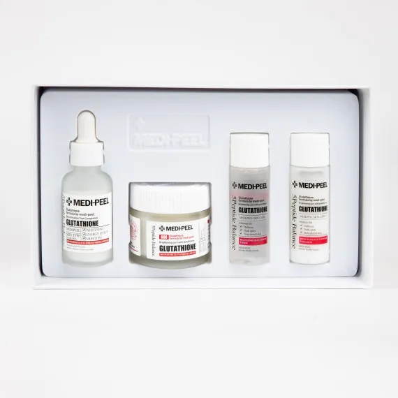 Набір для обличчя освітлюючий проти пігментації Medi-Peel Glutathione Multi Care Kit 30ml*3+50g Набір для обличчя освітлюючий проти пігментації Medi-Peel Glutathione Multi Care Kit 30ml*3+50g