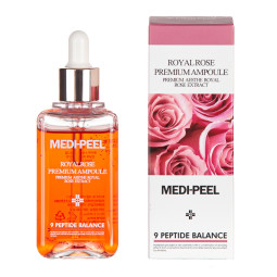Сироватка для обличчя омолоджуюча з трояндою Medi-Peel Royal Rose Premium Ampoule 100ml