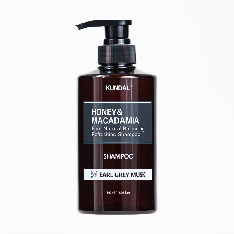 Шампунь Honey & Macadamia Nature Shampoo Early Grey Musk 500ml Kundal