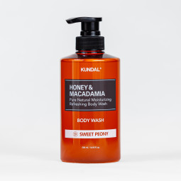 Гель для душа "Сладкий пион" Kundal Honey & Macadamia Body Wash Sweet Peony 500ml 