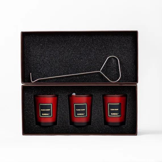 Набір соєвих аромасвічок  Kundal Signature Perfume Natural Soy Candle Set Sweet Days Collection 60g