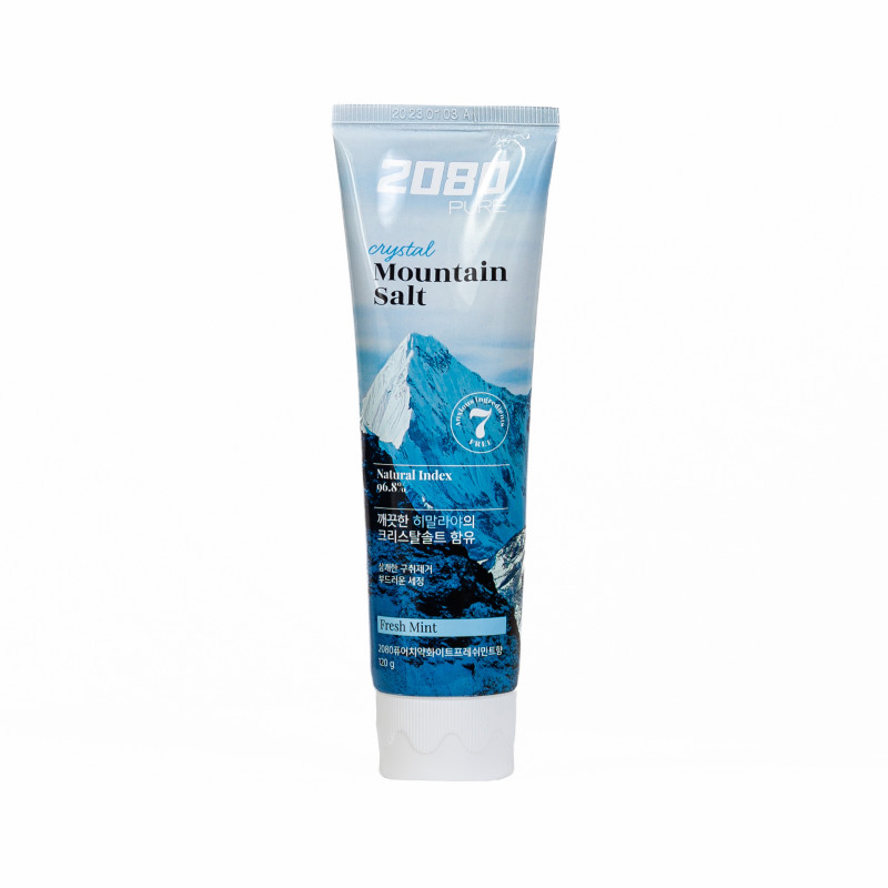 Зубна паста з гімалайською сіллю "Свіжа мята" 2080 Pure Crystal Mountain Salt Fresh Mint Toothpaste 120g