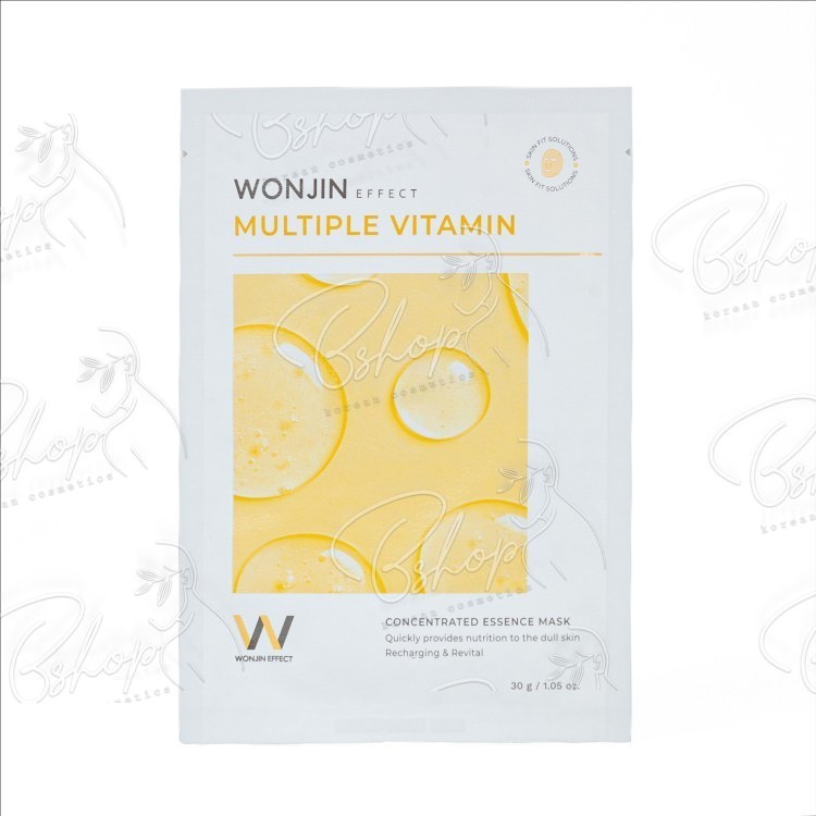 Маска для обличчя з тканинни Effect Multiple Vitamin Mask Wonjin 1ea - bshop  